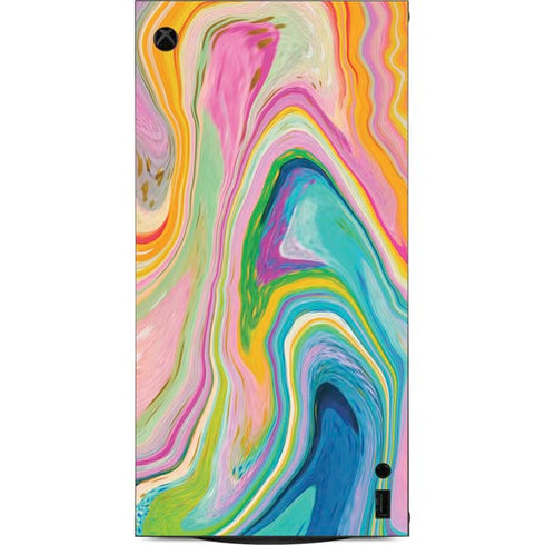 Rainbow Marble by Etta Vee XBox Series X Digital Edition Console Skin